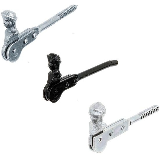 Alberts 10x arrêt de volet, noir, électro-galvanisé bleu ou électro-galvanisé, passivé à couche épaisse