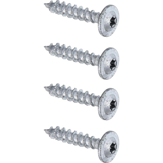 Alberts 338220 Vis à bois Speed, Ruspert argent, Ø7 x 40 mm, 4 pièces