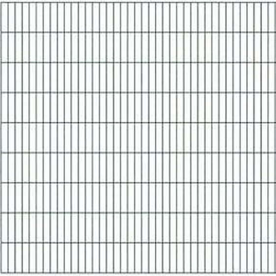 Alberts 642877 Clôture en treillis double, plastifié, vert, hauteur 180 cm