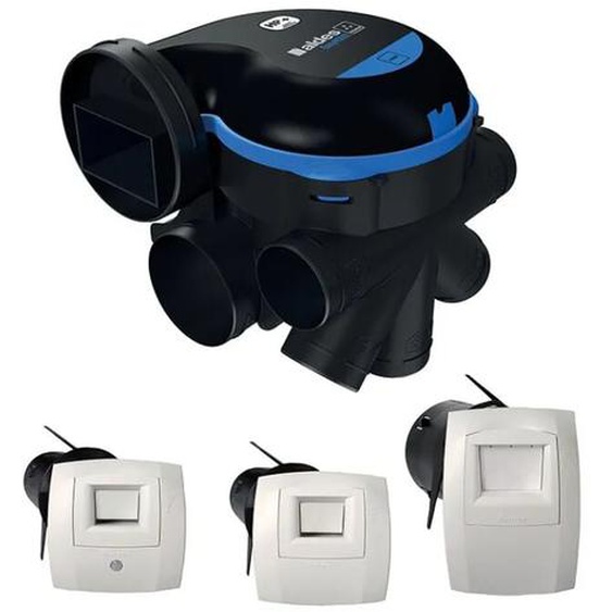 ALDES - Kit VMC simple flux hygroréglable EasyHOME HYGRO PREMIUM MW Piles - 11033034