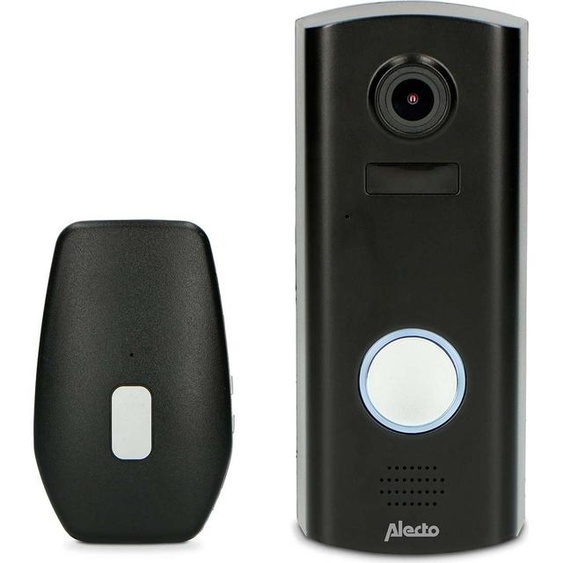 Alecto DVC600IP - Sonnette de porte sans fil avec caméra - noir