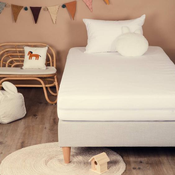 Alèse Enfant Imperméable Bouclette Coton Bio Blanc