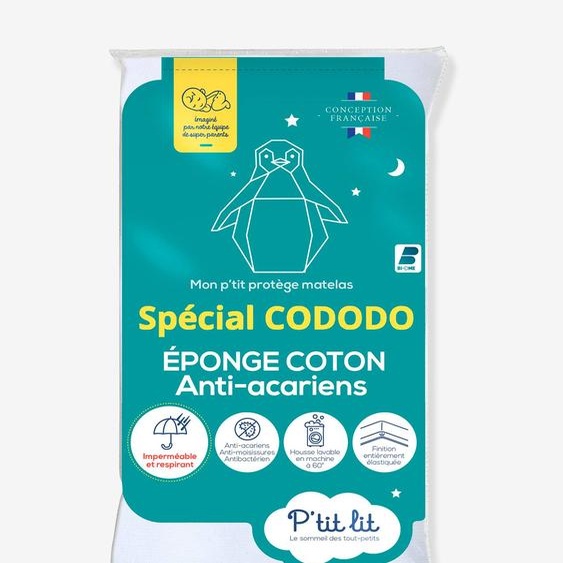 Alèse imperméable anti-acariens spéciale CODODO PTIT LIT blanc