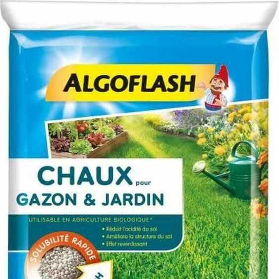 ALGOFLASH chaux pour gazon et jardin - 10 kg
