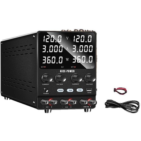 Alimentation électrique, double canal, tension et courant réglables, 120 V 3 A DOUBLE CANAL