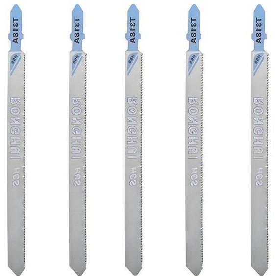 Allecto, jeu de lames de scie pour métal, emmanchement en T, 5 pièces, T318A, lame pour scie rapide