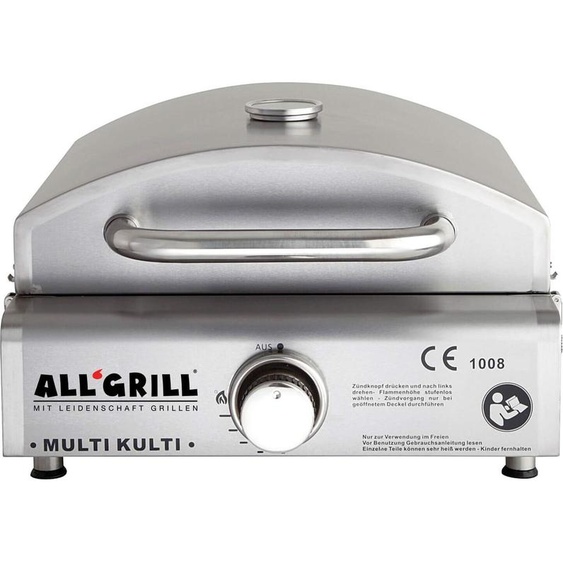 Allgrill MULTI-KULTI Gril à gaz avec brûleur céramique Steakzone et sécurité dallumage