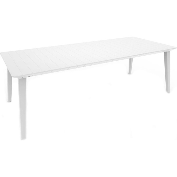 ALLIBERT GARDEN Lima Table 240 6-10 personnes avec rallonge - Contemporain - Blanc