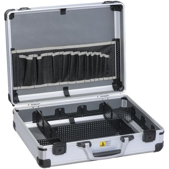 allit Mallette à outils AluPlus Tool C 44, argentée non équipée, cadre en aluminium avec profilé en C, robuste, verrouillable - 1 pièce (426200)