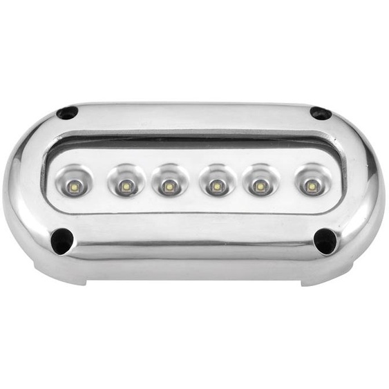 allpa LED éclairage sous-marin, montage en saillie, LED 6x3W, boîtier NIRO : lumière blanche