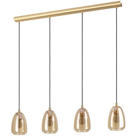 Alobrase Lustre contemporain 4 Lumières Métal Laiton Brossé