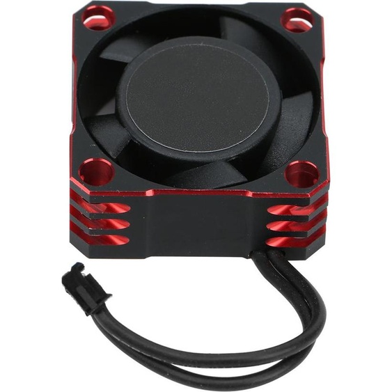 Aluminium 25x25mm 32000 tr / min régulateur de vitesse électronique ventilateur métallique puissant dissipation de chaleurblack red
