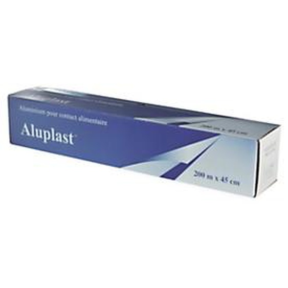 Aluminium alimentaire en boîte distributrice - 200 m x 45 cm