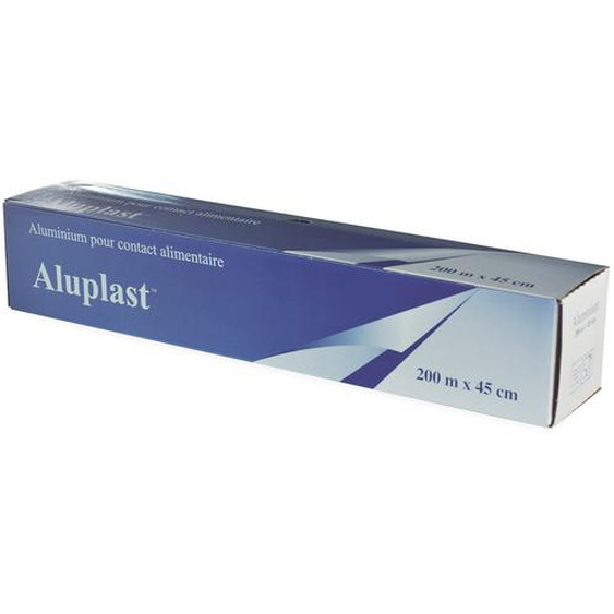 Aluminium alimentaire en boîte distributrice - 200 m x 45 cm