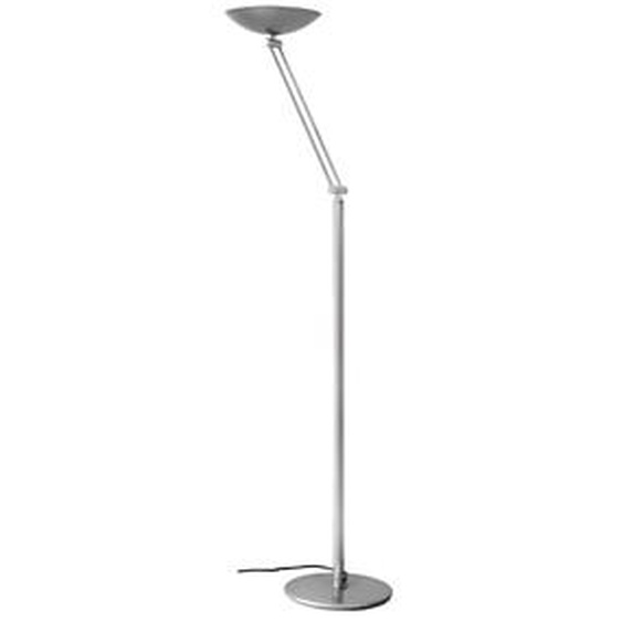 Aluminor Lampadaire Lib - Led intégré - 30,5W -Bras et tête articulés - Variateur dintensité - Gris