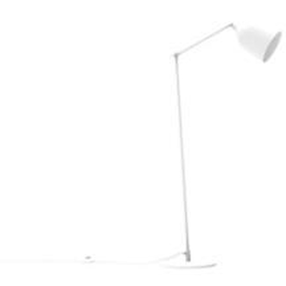 Aluminor Lampadaire Mekano - Ampoule Led E27 - 12W - Bras articulé - Blanc