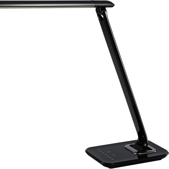 Aluminor Lampe de bureau Bob - Led intégrée - 7W - Bras et tête articulés - Noir Laqué