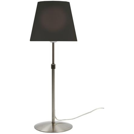 Aluminor Lampe de bureau Elenza - Ampoule Led E27 - 12W - Hauteur réglable - Pied Alu et Abat-jour Noir