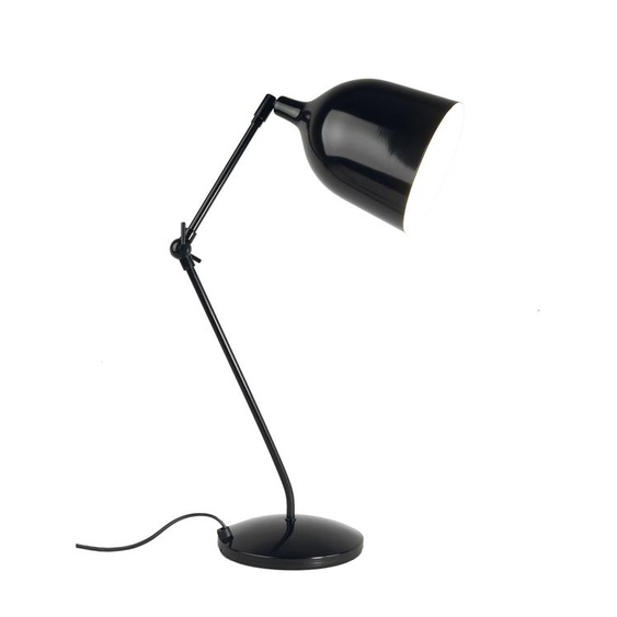 Aluminor Lampe de bureau Mekano - Ampoule Led E27 - 12W - Bras articulé - Noir