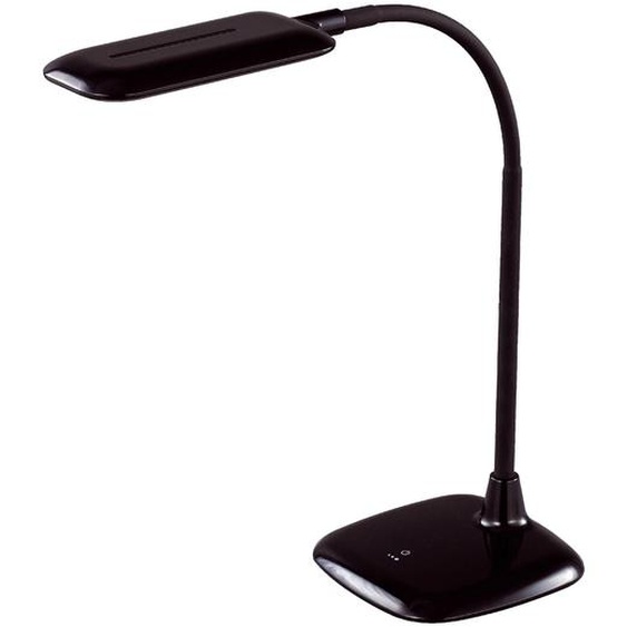 Aluminor Lampe de bureau Mika - Led intégrée - 6W - Bras flexible - Noir