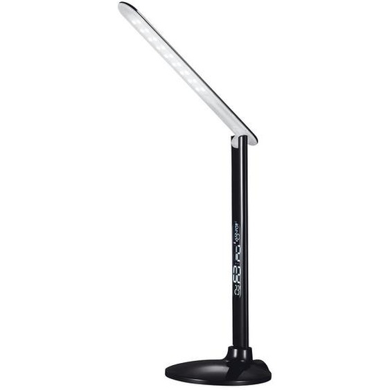Aluminor Lampe de bureau Success - Led intégrée - 10W - Bras et tête articulés - Ecran digital - Noir