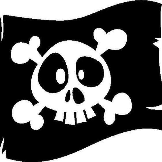 Ambiance-sticker Sticker Pirate le drapeau de tête de mort