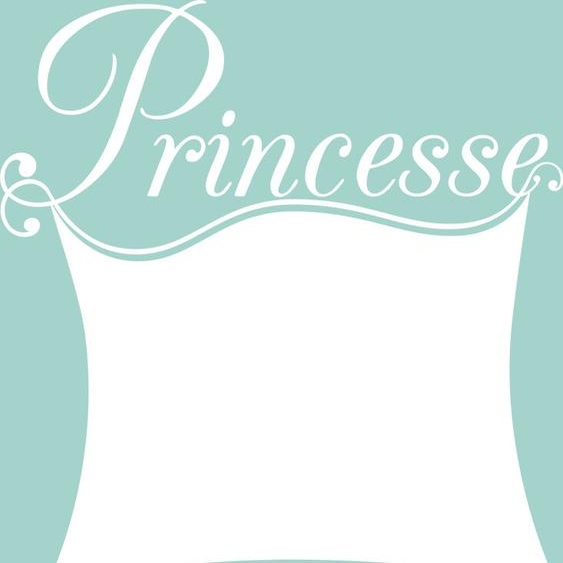 Ambiance-sticker Sticker tableau blanc Design Princesse