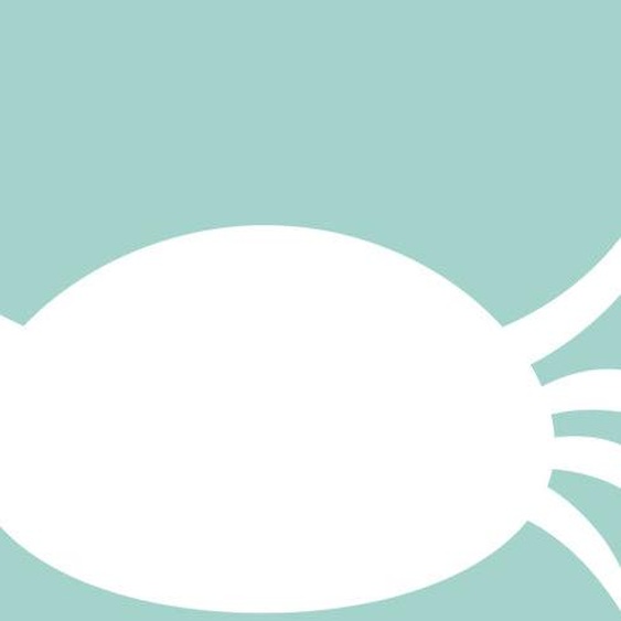 Ambiance-sticker Sticker tableau blanc Silhouette crabe