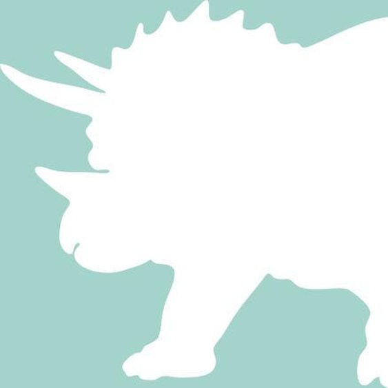 Ambiance-sticker Sticker tableau blanc Silhouette Kentrosaure