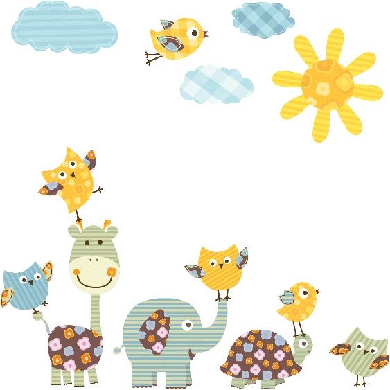 Ambiance-sticker Stickers animaux de la jungle au soleil