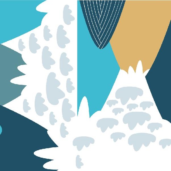 Ambiance-sticker Stickers enfant montagnes scandinaves annika