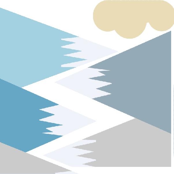 Ambiance-sticker Stickers enfant montagnes scandinaves volka