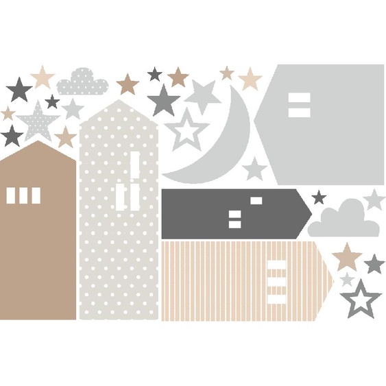 Ambiance-sticker Stickers enfants maisons scandinaves