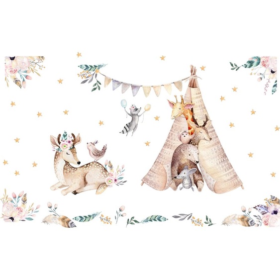 Ambiance-sticker Stickers géants animaux des bois bucoliques