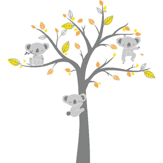 Ambiance-sticker Stickers koalas sur larbre du bonheur