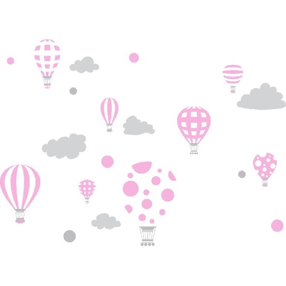 Ambiance-sticker Stickers montgolfières en haut dans le ciel