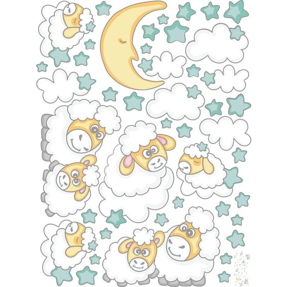 Ambiance-sticker Stickers moutons veilleurs de sommeil
