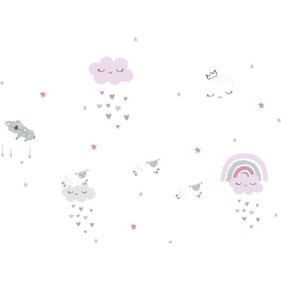 Ambiance-sticker Stickers scandinaves nuages amis des étoiles et de la lune