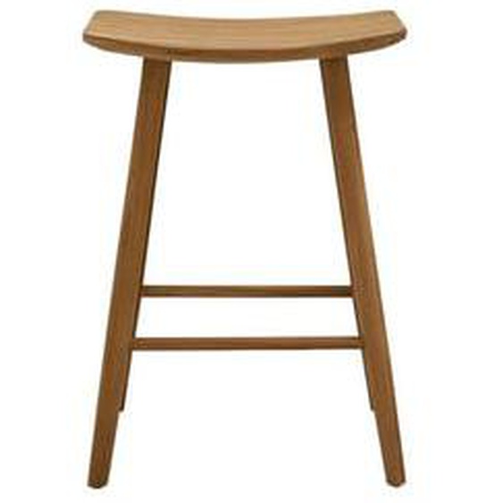 AMBRE  Tabouret en bois teck massif 65 cm