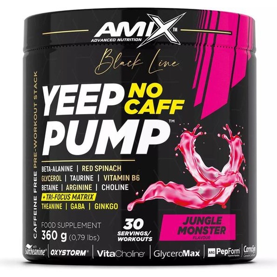 Amix Nutrition Black Line Yeep Pump No Caff 360 g, Pear Strike