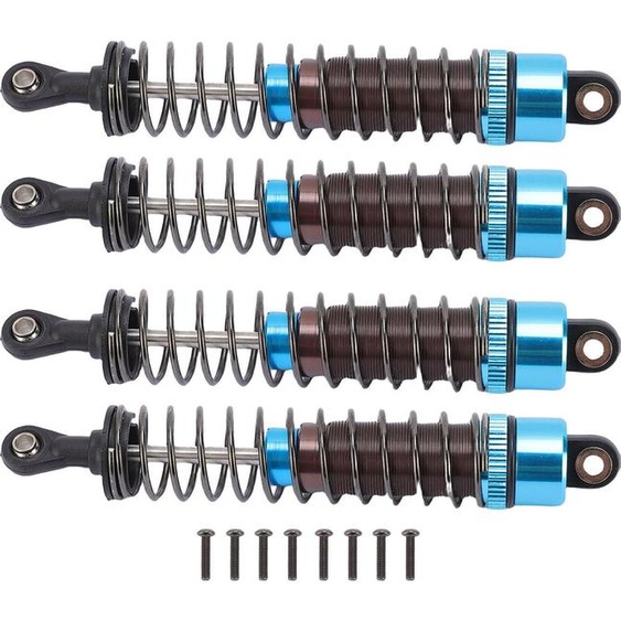 Amortisseur rempli dhuile RC échelle 1/10 95 mm haute résistance en alliage daluminium bleu