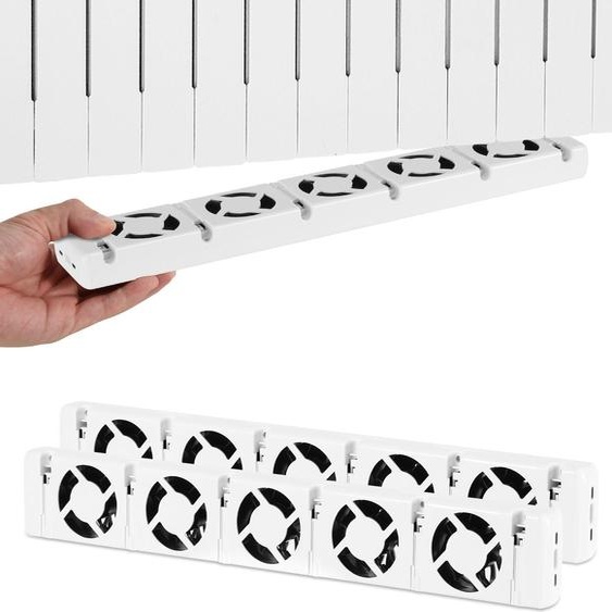 Amplificateur de chauffage Ikodm, modèle 5-voies, lot de 2, thermostat de 0 à 60 °C, couleur blanche