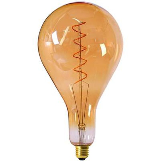 Ampoule Big Bulb E27 filament LED Twisted 6W dimmable ambré