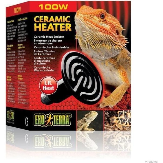 Ampoule chauffante en céramique pour terrarium - EXO TERRA - Ceramic Heater - Chaleur infrarouge - 100W