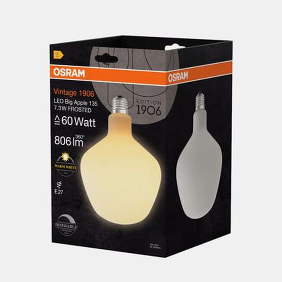 Ampoule LED Edition 1906 blanc mat - 60W - 806 lm - blanc chaud