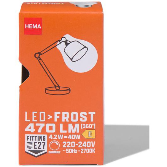 Ampoule Led Frost E27 4,2W 470lm Dim
