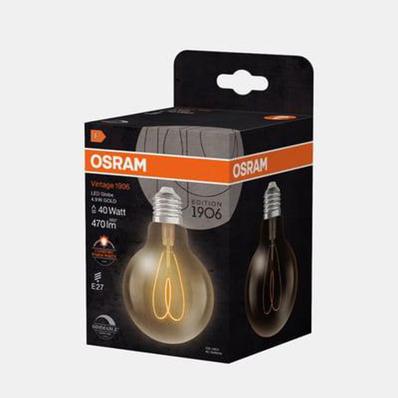 Ampoule LED globe Edition 1906 IRC90 or - 40W - 470 lm - E27 blanc chaud