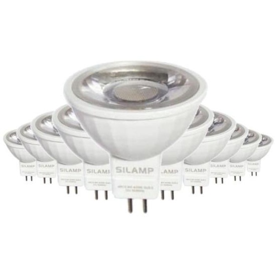 Ampoule LED GU5.3 / MR16 12V 8W SMD 80° - SILUMEN - Blanc Neutre - Réflecteur - Spot