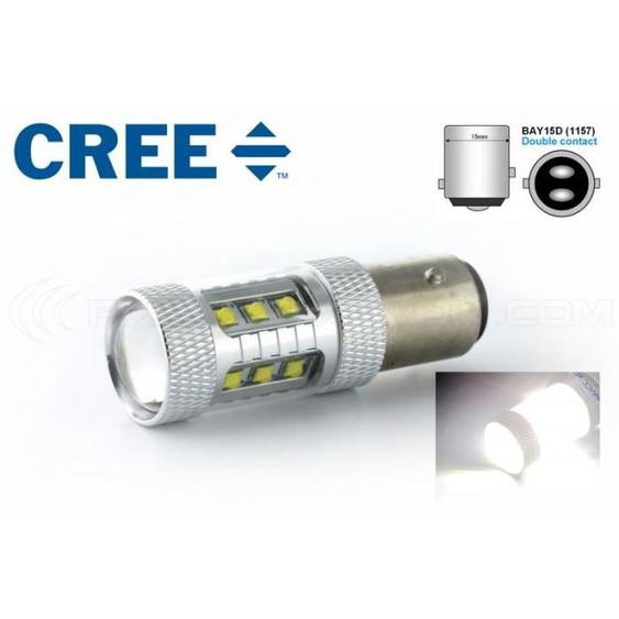 Ampoule P21/5W TRÈS HAUT DE GAMME pour vos feux de jour ou marche arrière. Ampoules à LED CREE la dernière génération 2013 avec 16
