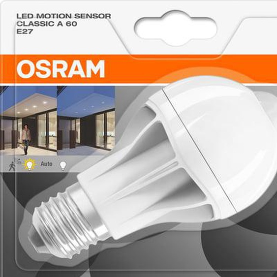 Ampoule standard LED Motion Sensor 9W blanc chaud